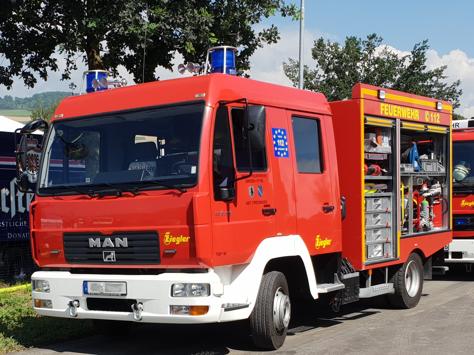 MAN LE 8.190 Feuerwehr mit Aufbau von Ziegler