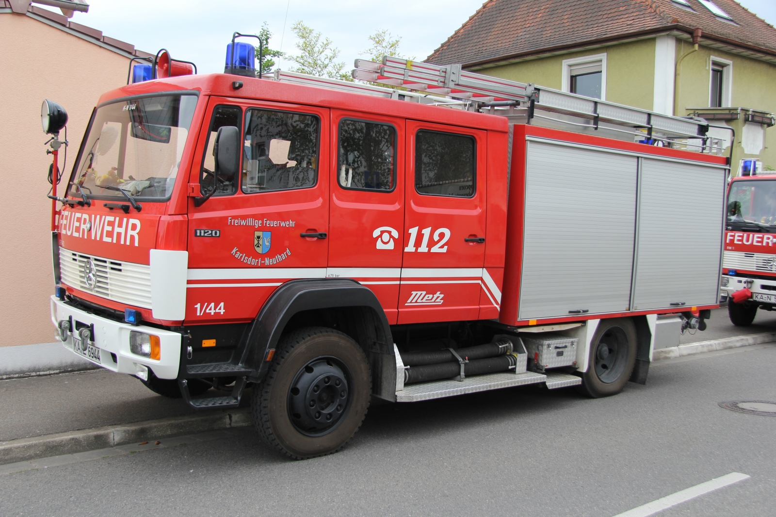 Mercedes Benz 1120 AF Feuerwehr LF 16 mit Aufbau von Metz